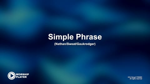 Simple Phrase