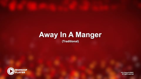 Away In A Manger (Cradle Song) (Acoustic)