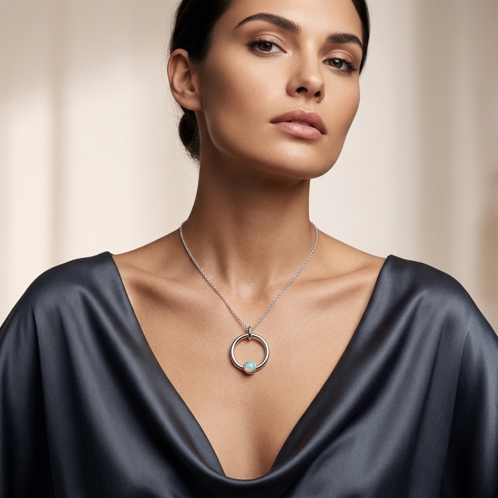 October birthstone jewellery worn