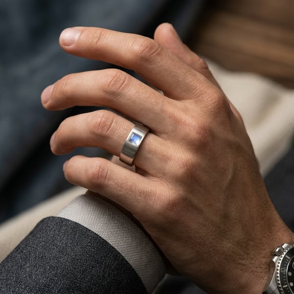 Tariq Moonstone Sterling Silver Ring