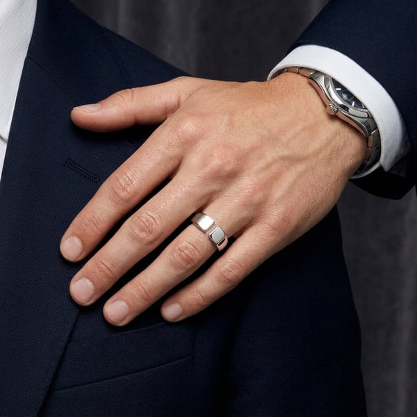 Hassan Sterling Silver Toi et Moi Ring