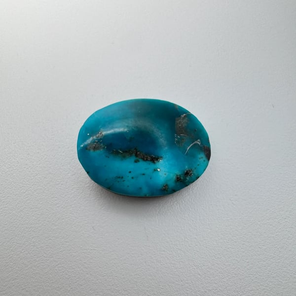 Natural Feroza Stone 32.40 Carats 20x26x7.8mm Size
