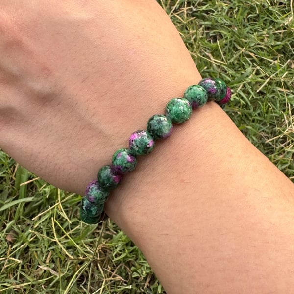 Green Fluorite Bracelet 98 Carats | Natural Crystal Beads