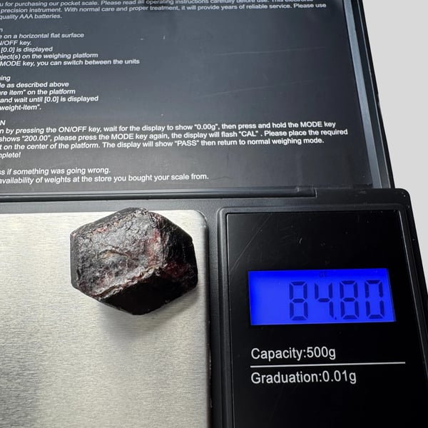 Raw Garnet Stone 16x22mm 84 Carats Uncut Natural