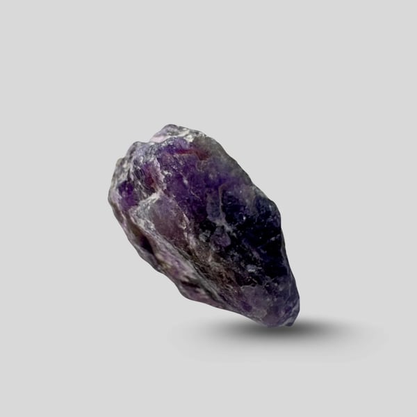 Raw Amethyst Crystal 15x41mm in 158 Carats Pure Natural