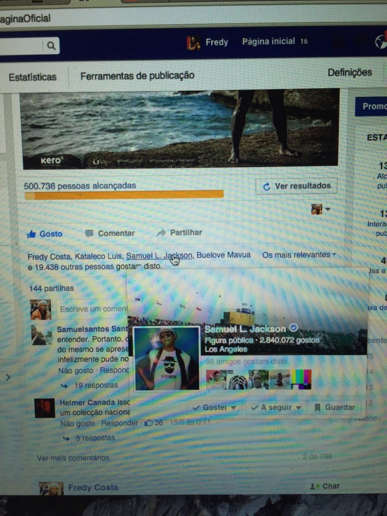 Samuel L jackson Fredy Costa