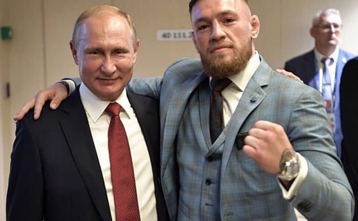 Conor McGregor foi a Rússia ver a final do Mundial a convite de Putin