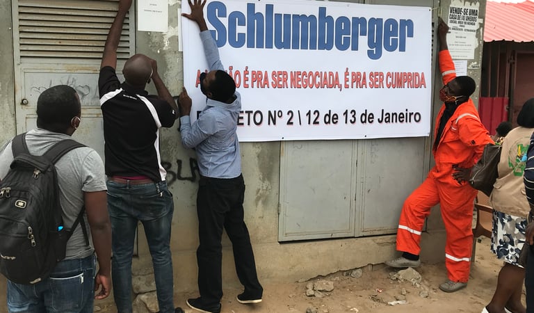 Trabalhadores da petrolífera Schlumberger entram em greve por tempo indeterminado