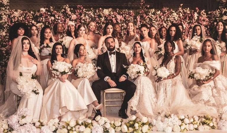 Drake casa-se com 23 mulheres em seu novo álbum “Honestly Nevermind”
