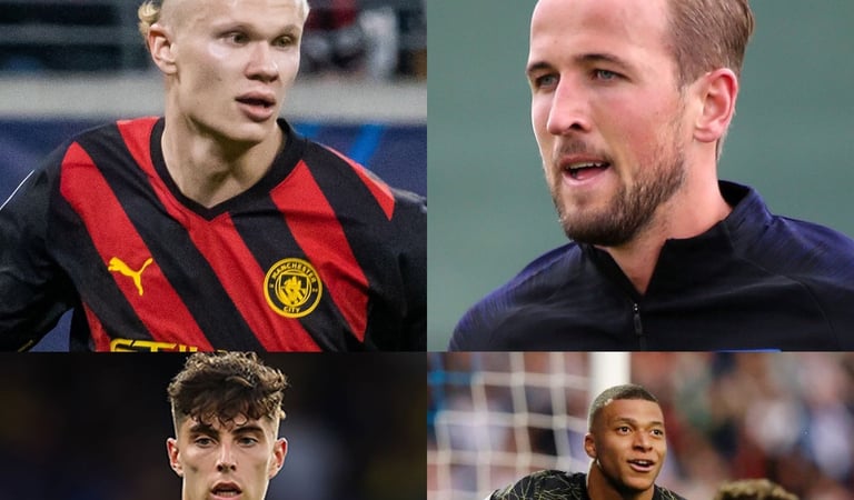 Haaland, Kane, Havertz e Mbappé apontados como substitutos de Karin Benzema no Real Madrid