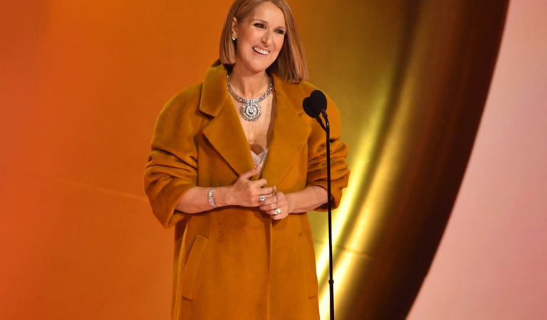 Celine Dion faz aparição surpresa nos Grammys, em plena luta contra doença grave