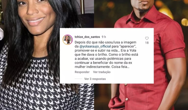 Tchizé dos Santos afirma que Bass usa imagem de Yola Araújo “para promover-se e subir na vida”