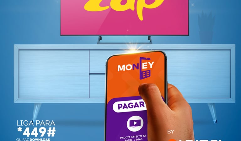 Clientes Zap já podem carregar a subscrição com o serviço Money by Unitel