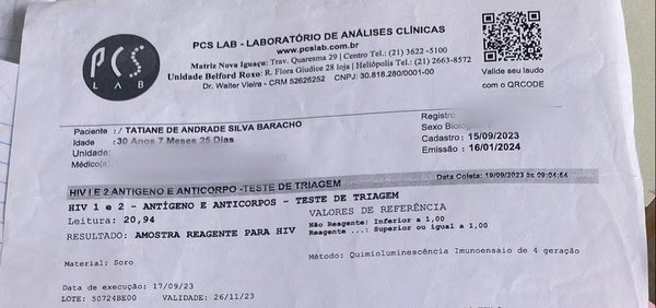 Bebé recebe tratamento com antirretroviral durante 28 dias, após erro médico