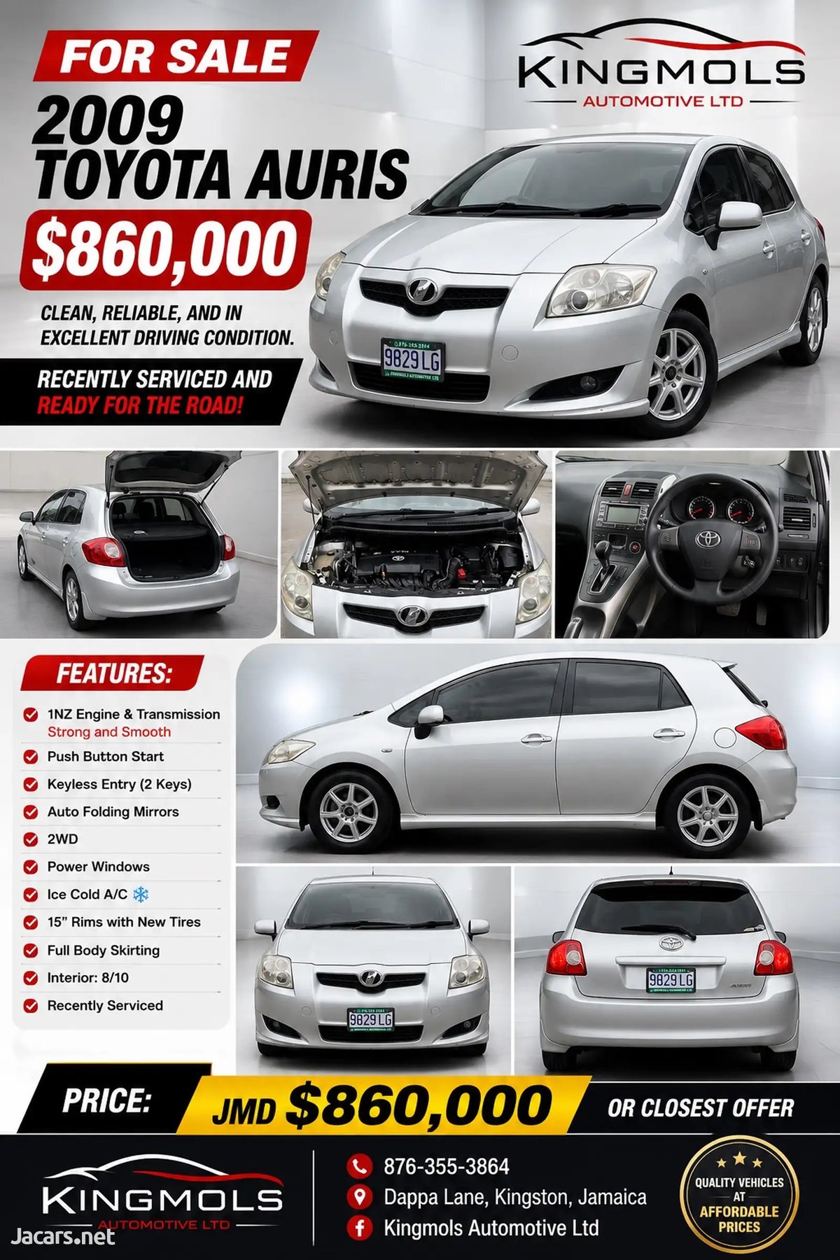 2009 TOYOTA AURIS