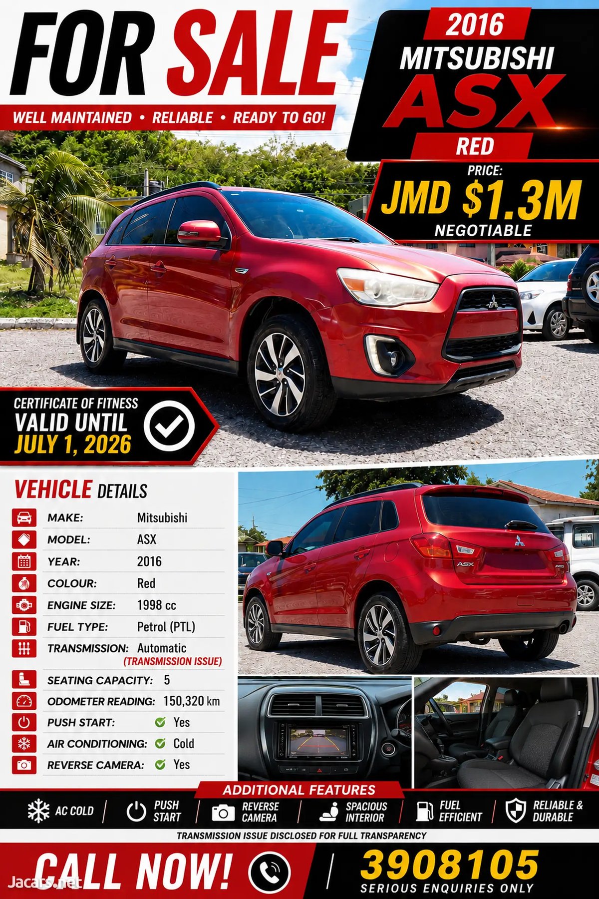 2016 MITSUBISHI ASX