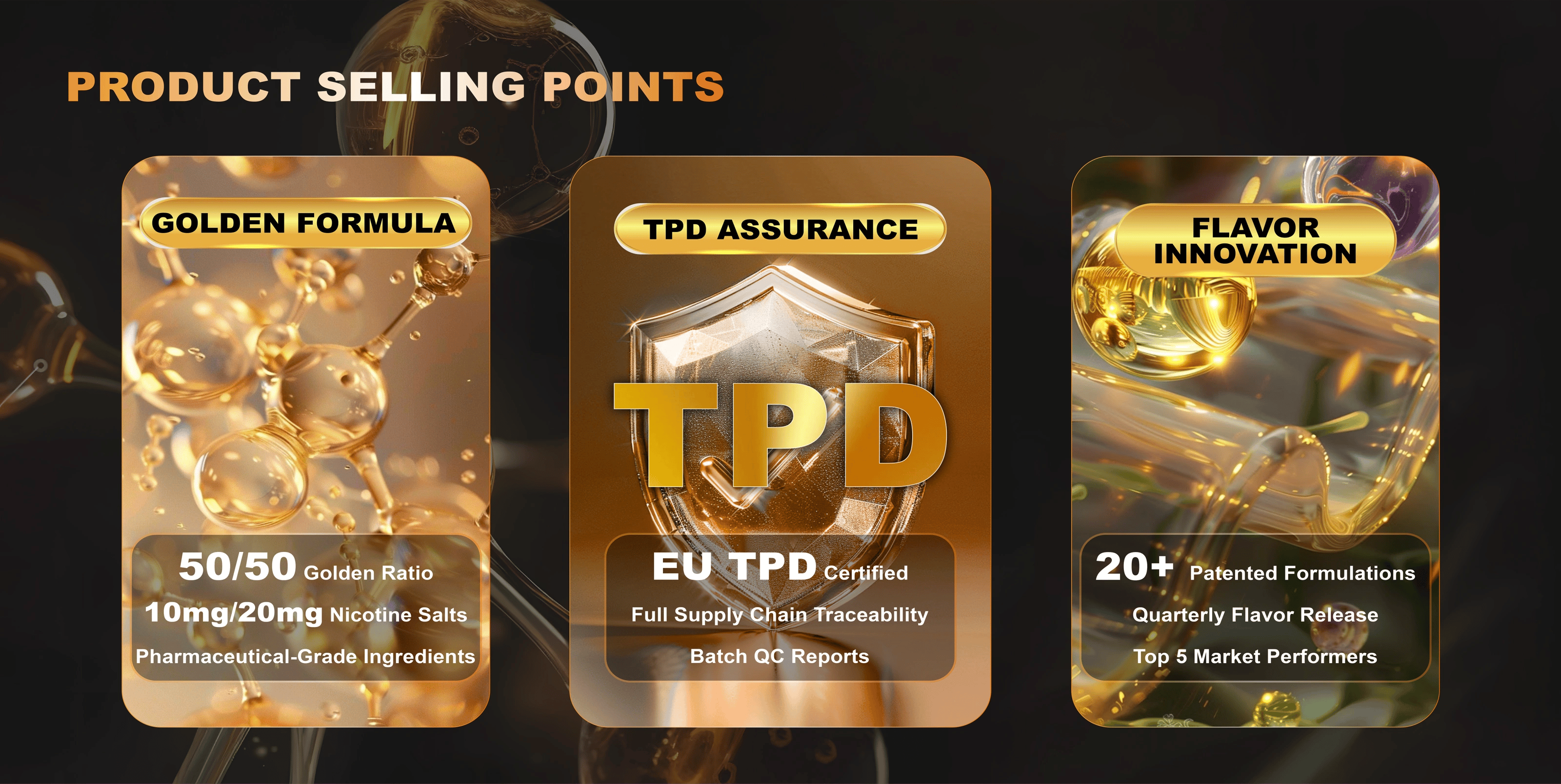 compliant of vaplay golden juice vape e-liquid