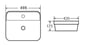 Best BM BA340 Rounded Insert Basin With Overflow gallery image