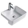 Best BM BA350 Rectangular Semi Recessed Basin With Overflow