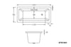 Best BM BARI Acrylic Insert Bath Tub gallery image