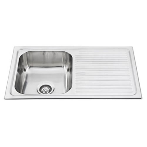 BEST BM BKS-PA100 Stainless Steel Single Bowl Sink With LH / RH Drainer