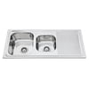 BEST BM BKS-PA150 Stainless Steel 1 & Half Bowl Sink With LH / RH Drainer