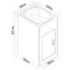 BEST BM BLC-T27 Tulsa Laundry Trough With Cabinet (27L) gallery image