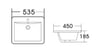 Best BM Rectangular Insert Basin With Overflow gallery image