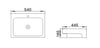 Best BM Rectangular Semi Recessed Basin With Overflow gallery image