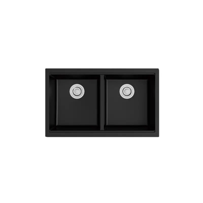 Bestlink International KARA Black Quartz Double Bowl SInk