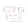 Bestlink International Marlo Acrylic Free Standing Bath Tub gallery image