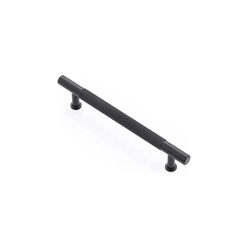 Castella Chelsea Matte Black Knurled Cabinet Handles