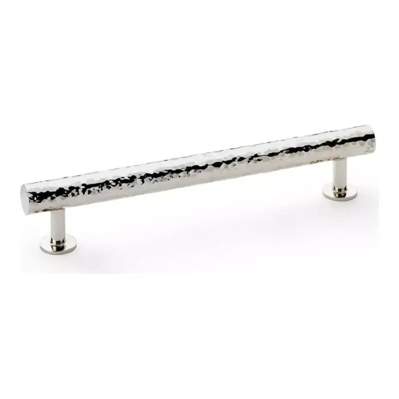 Castella Polished Nickel Bexhill Hammered Cabinet Handles