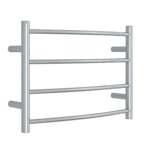 Curved / Round 4 Bar Heated Towel Ladder
