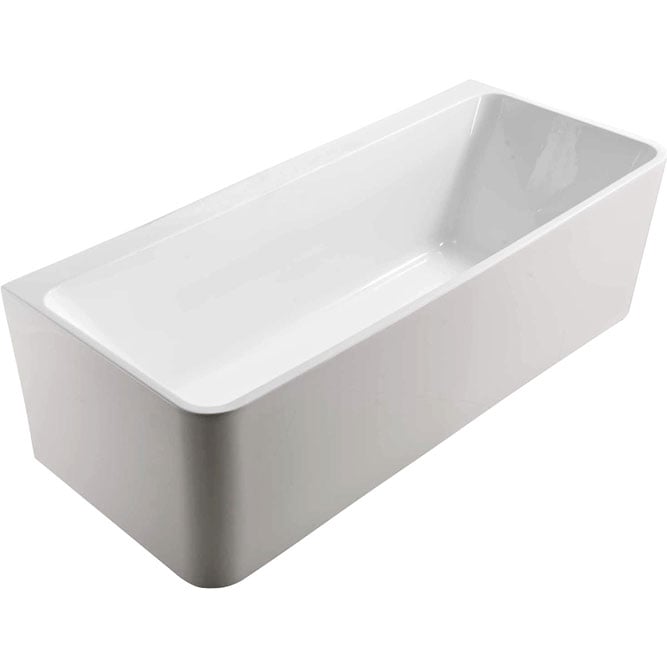 Delta Rectangular Back To Wall Free Standing Bathtub