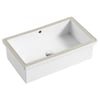 ECT Global WB5038AL Rectangular Undermount Basin With Overflow