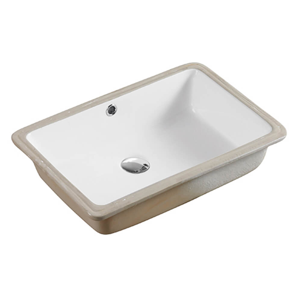 ECT Global WB5038B Rectangular Undermount Basin With Overflow