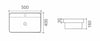 ECT Global WB6040S  Curved Rectangular Half Insert Basin With Overflow gallery image