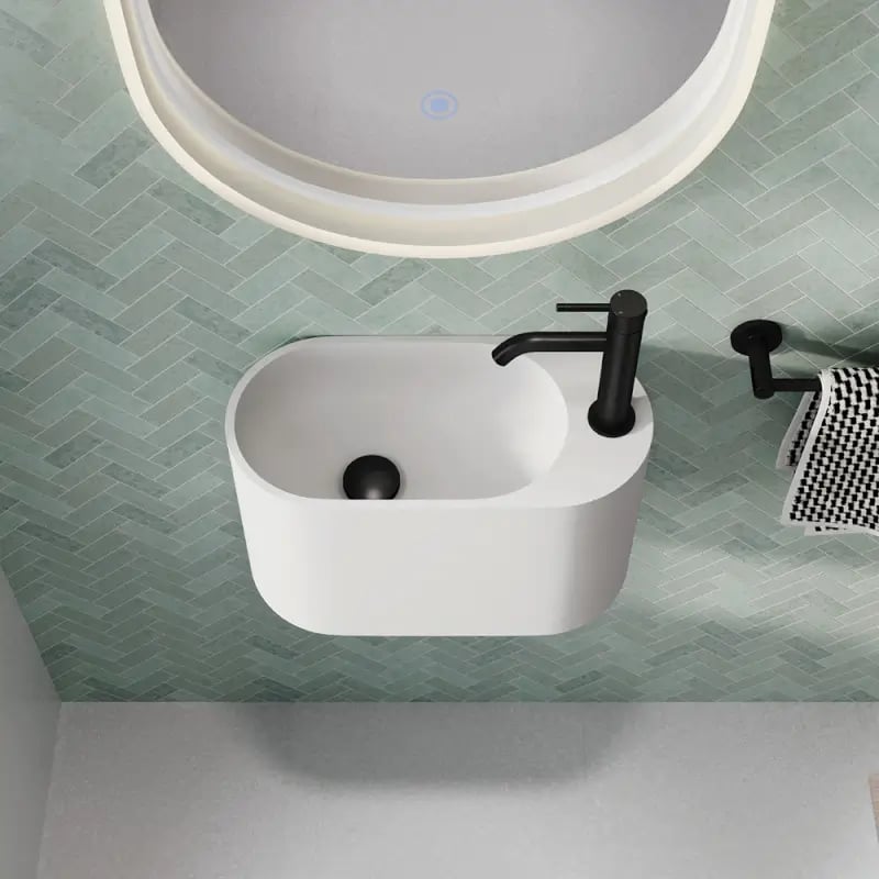 Fienza Ari Cast Stone Wall Basin