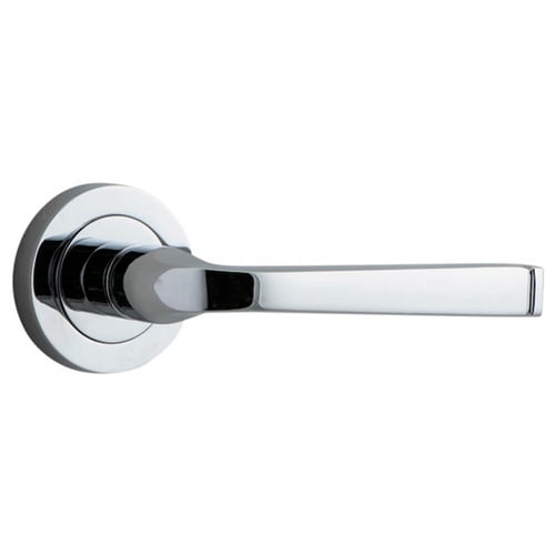 Lever on Round Rose Set Only