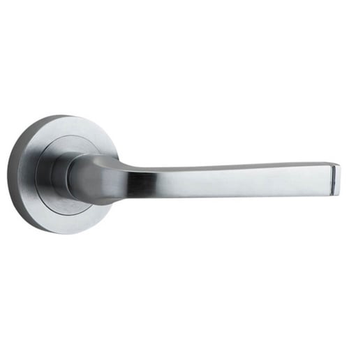 Lever Set with 45mm Backset Rebated Euro Mortice Lock, Cylinder & Turn Snib and Pair of Escutcheons