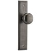 Knob on Stepped Euro Plate with 60mm Backset Euro Mortice Lock, Double Cylinder.