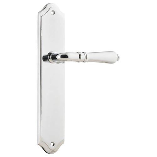 Lever on Shouldered Euro Plate with 60mm Backset Rebated Euro Mortice Lock, Cylinder & Turn Snib