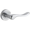 Lever Set with 45mm Backset Rebated Euro Mortice Lock, Cylinder & Turn Snib and Pair of Escutcheons