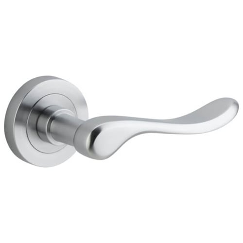 Lever Set with 45mm Backset Rebated Euro Mortice Lock, Cylinder & Turn Snib and Pair of Escutcheons