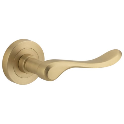 Lever on Round Rose with 60mm Backset Tube Latch & Strike, Round Privacy Turn Set and 60mm Backset Privacy Bolt