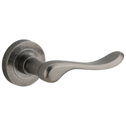 Lever on Round Rose Set Only