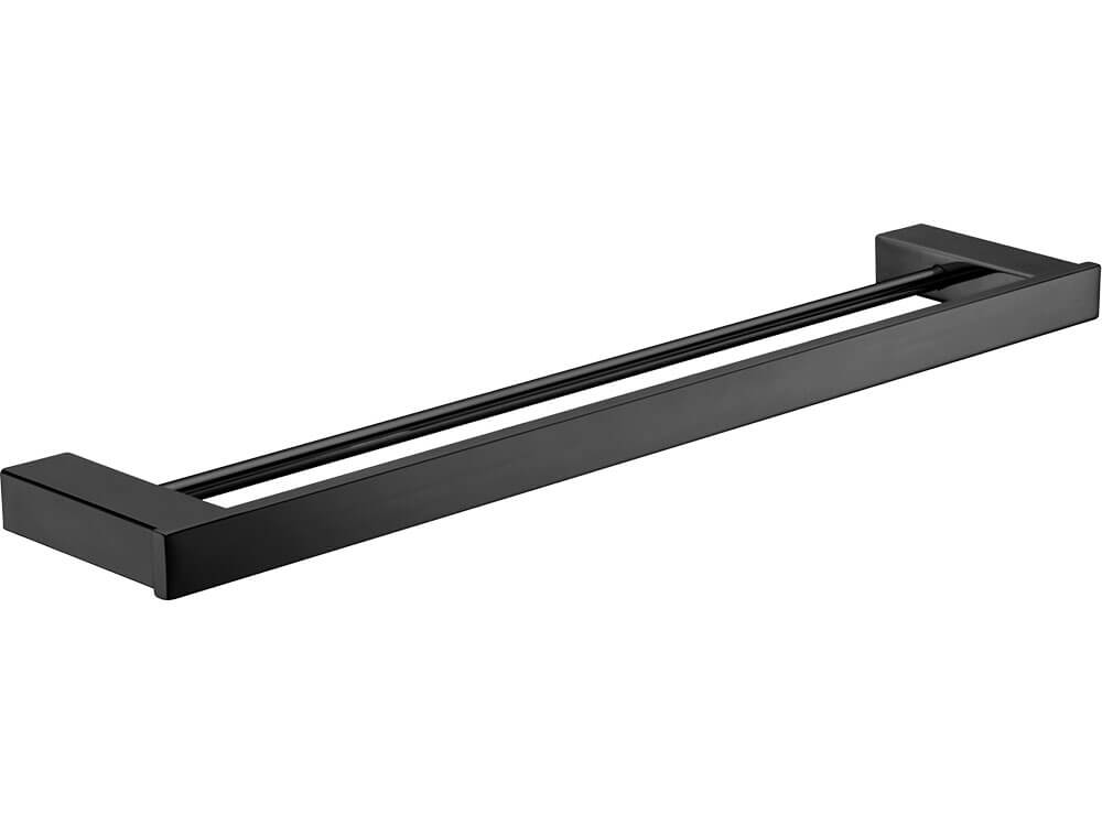 Koko Matte Black Double Towel Rail