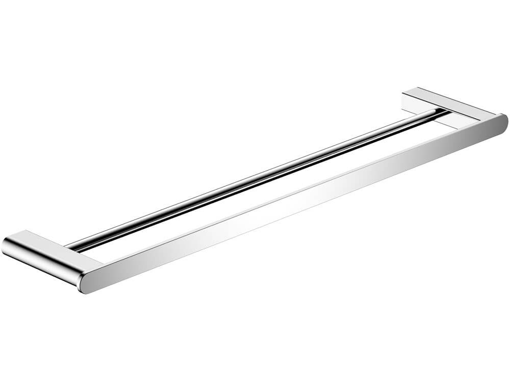 Lincoln Double Polished Chrome Towel Rail