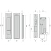 Mardeco Rectangular Sliding Door Privacy Set gallery image